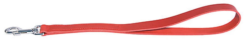 Martin Sellier - Laisse Double Avec Bords Arrondis En Cuir De 50cm Pour Chien - Rouge 1 Martin Sellier - Laisse Double Avec Bords Arrondis En Cuir De 50cm Pour Chien - Rouge