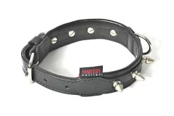 Martin Sellier - Collier Clouté Noir Pour Chien - 55/75cm