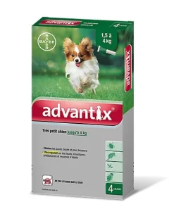 Bayer Pipettes Antiparasitaires Advantix 7 Bayer Pipettes Antiparasitaires Advantix -Fournitures Pour Chiens 11181