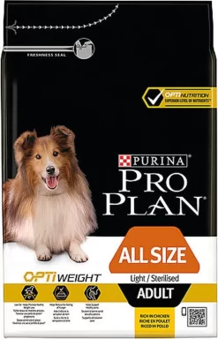 Pro Plan - Croquettes OPTIWEIGHT All Size Light Sterilised Poulet Pour Chien