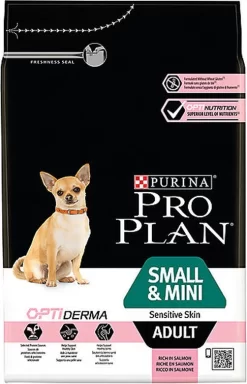 Pro Plan - Croquettes OPTIDERMA Small & Mini Sensitive Skin Saumon Pour Chien