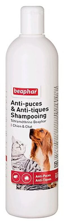Beaphar - Shampoing Antiparasitaire Pour Chiens Et Chats - 500ml
