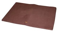Wouapy - Tapis Plat En Tissu Suédine - Marron