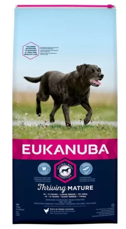 Eukanuba - Croquettes Mature 6+ Au Poulet Pour Chien Sénior De Grande Taille - 15Kg