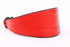 Yogipet - Collier En Cuir Lévrier Pour Chien - Rouge