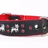 Yogipet - Collier Cuir French Bulldog Pour Chien - Rouge
