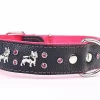 Yogipet - Collier Cuir French Bulldog Pour Chien - Rose