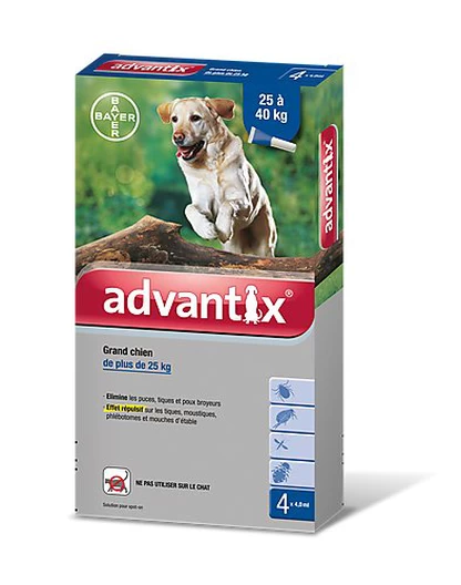 Bayer Pipettes Antiparasitaires Advantix 1 Bayer Pipettes Antiparasitaires Advantix