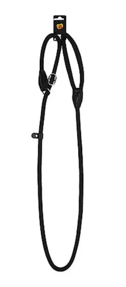 Animalis - Laisse Corde 1/2 Étrangleur De 160cm Pour Chien - Noir