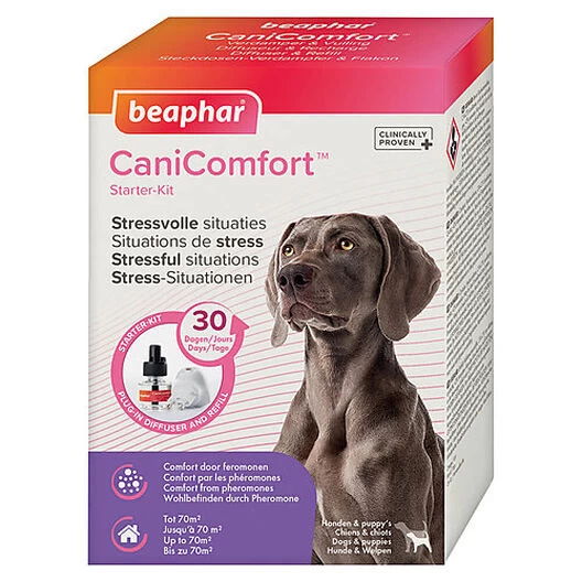 Beaphar - Diffuseur + Recharge CaniComfort 30J Anti-Stress Pour Chien - 48ml 1 Beaphar - Diffuseur + Recharge CaniComfort 30J Anti-Stress Pour Chien - 48ml