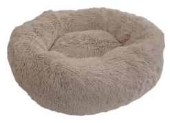 Wouapy - Corbeille Ronde Moelleuse Beige Pour Chien Et Chat - T60