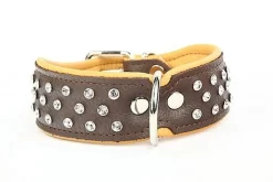 Yogipet - Collier Crystal Déco Pour Chien - Marron