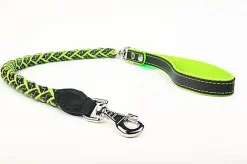 Yogipet - Laisse En Cuir Tressé 120cm Pour Chien - Vert