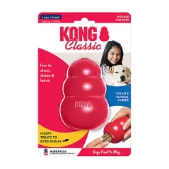 KONG - Jouet Classic En Caoutchouc Pour Chien - L 13 KONG - Jouet Classic En Caoutchouc Pour Chien - L -Fournitures Pour Chiens 45880