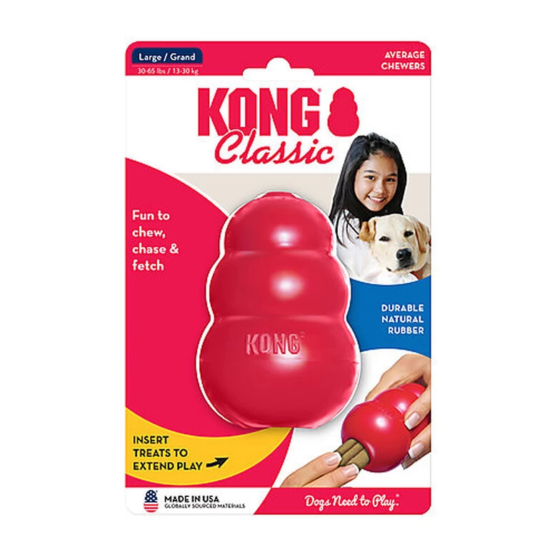 KONG - Jouet Classic En Caoutchouc Pour Chien - L 7 KONG - Jouet Classic En Caoutchouc Pour Chien - L – Image 7