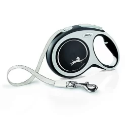 Flexi - Laisse New Confort Avec Sangle De 8m Pour Chien L - Noir