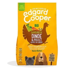 Edgard & Cooper - Croquettes BIO à La Dinde Et Poulet Pour Chien - 2,5Kg
