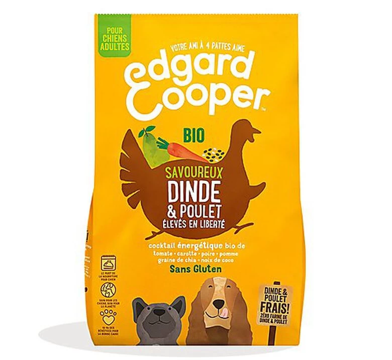 Edgard & Cooper - Croquettes BIO à La Dinde Et Poulet Pour Chien - 2,5Kg 1 Edgard & Cooper - Croquettes BIO à La Dinde Et Poulet Pour Chien - 2,5Kg