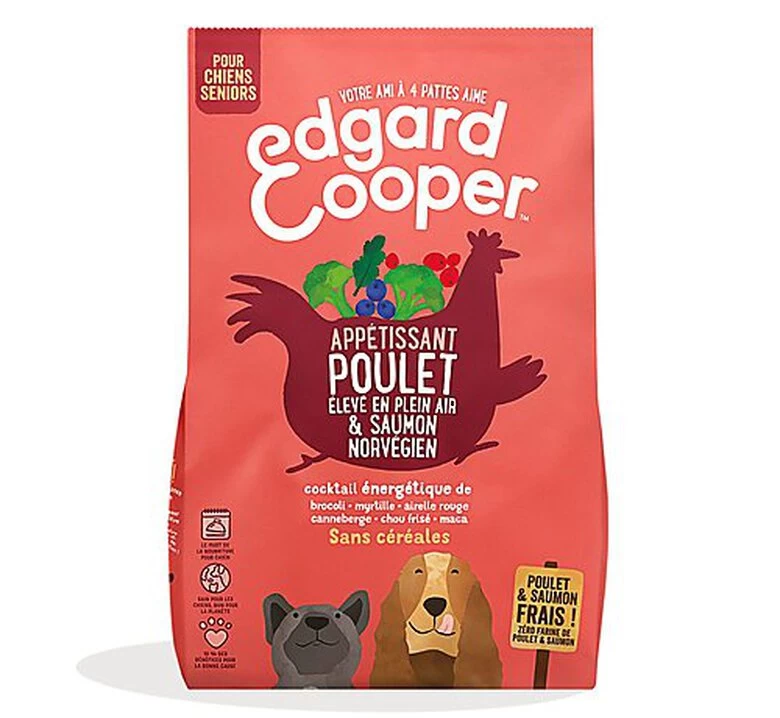 Edgard & Cooper - Croquettes Poulet Et Saumon Pour Chien Senior - 7Kg 1 Edgard & Cooper - Croquettes Poulet Et Saumon Pour Chien Senior - 7Kg