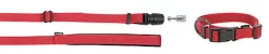 Goleygo - Ensemble Laisse Collier Et Goupille Rouge Pour Chien - M