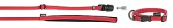 Goleygo - Ensemble Laisse Collier Et Goupille Rouge Pour Chien - S