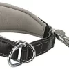 Trixie - Collier Confort Lévriers En Cuir Noir XS Pour Chien - 27/35cm