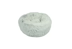 Bobby - Coussin Donut Poilu Taupe Pour Chien - M