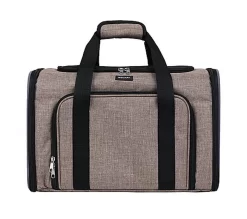 Wouapy - Sac De Transport Camping Beige Pour Chien - 45x25x28cm