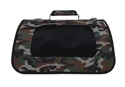 Wouapy - Sac De Transport Pliable Camouflage Pour Chien - 40x24x26cm