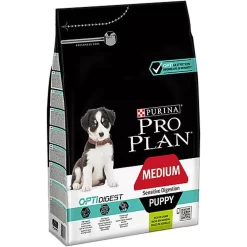 Pro Plan - Croquettes Medium Puppy Sensitive Digestion à L' Agneau Pour Chiot - 3Kg