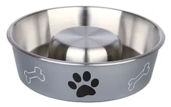 Trixie - Gamelle Anti-Glouton SLOW FEED En Inox Pour Chien - 1L 5 Trixie - Gamelle Anti-Glouton SLOW FEED En Inox Pour Chien - 1L -Fournitures Pour Chiens 53083
