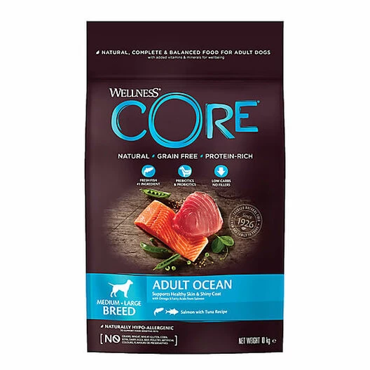 Wellness CORE - Croquettes Océan Saumon Et Thon Pour Chien - 10Kg 1 Wellness CORE - Croquettes Océan Saumon Et Thon Pour Chien - 10Kg