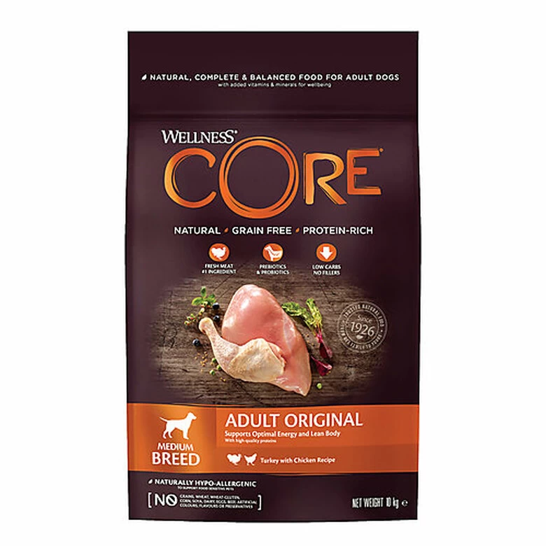 Wellness CORE - Croquettes Original Dinde Et Poulet Pour Chien - 10Kg 1 Wellness CORE - Croquettes Original Dinde Et Poulet Pour Chien - 10Kg