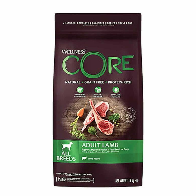 Wellness CORE - Croquettes à L'Agneau Pour Chien De Toutes Races - 1,8Kg 1 Wellness CORE - Croquettes à L'Agneau Pour Chien De Toutes Races - 1,8Kg