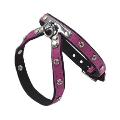 Comme Un Roi - Harnais Cuir So Funky Rose Pour Chien - L