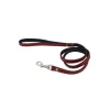 Comme Un Roi - Laisse Cuir So Funky Rouge / Noir Pour Chien Et Chat - 120cm