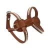 Comme Un Roi - Harnais Bulldog Cuir So Chic Caramel Pour Chien - XL