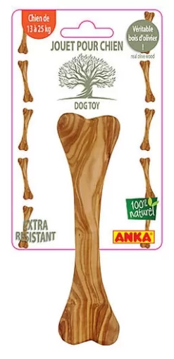 Anka - Jouet Os En Bois D'olivier Pour Chien - 20cm