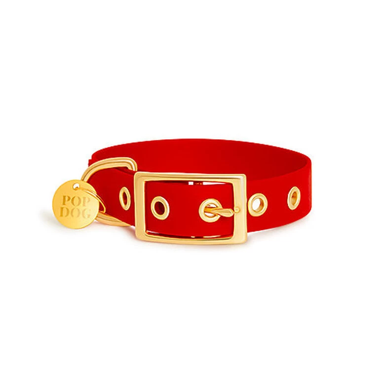 Pop Dog - Collier à Œillet Diablotin Rouge Pour Chien - XL 2 Pop Dog - Collier à Œillet Diablotin Rouge Pour Chien - XL – Image 2