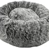 Bobby - Coussin Donut Poilu Gris Pour Chien - M