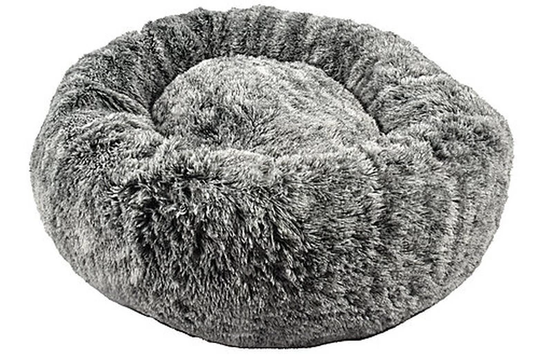 Bobby - Coussin Donut Poilu Gris Pour Chien - M 1 Bobby - Coussin Donut Poilu Gris Pour Chien - M