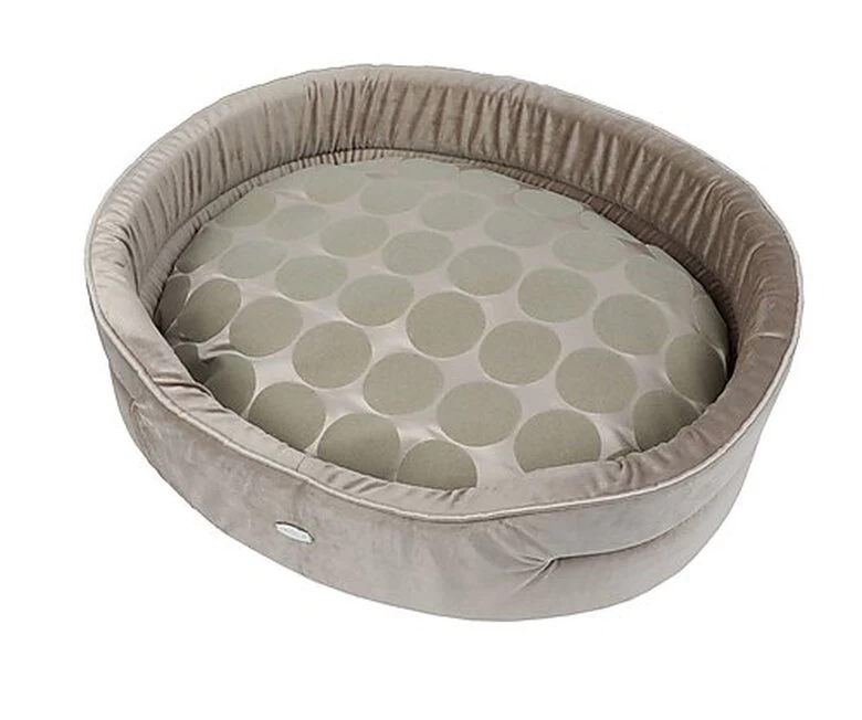 Wouapy - Corbeille Prestige Spot Taupe Pour Chien - T44 1 Wouapy - Corbeille Prestige Spot Taupe Pour Chien - T44