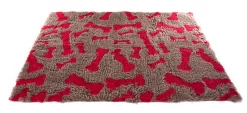 Martin Sellier - Tapis Moelleux Os Rouge Pour Chien - 100cm