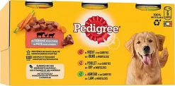 Pedigree - Boîtes En Terrine 3 Variétés Pour Chiens - 6x400g