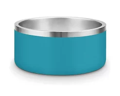 Croci - Bol En Acier Vintage Pétrole Pour Chiens - 950ml