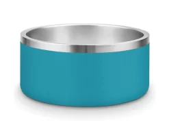 Croci - Bol En Acier Vintage Pétrole Pour Chiens - 1,85L