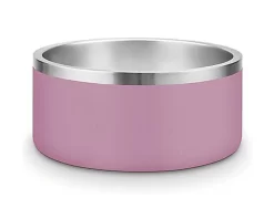 Croci - Bol En Acier Vintage Rose Antique Pour Chiens - 950ml