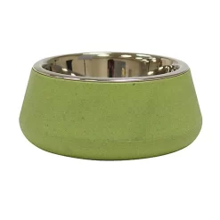 Croci - Bol En Bamboo Et Acier TIERRA Vert Pour Chien - 472ml