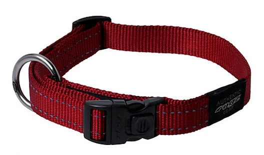 Rogz - Collier Utility Rouge Pour Chiens - 34/56x2cm 1 Rogz - Collier Utility Rouge Pour Chiens - 34/56x2cm