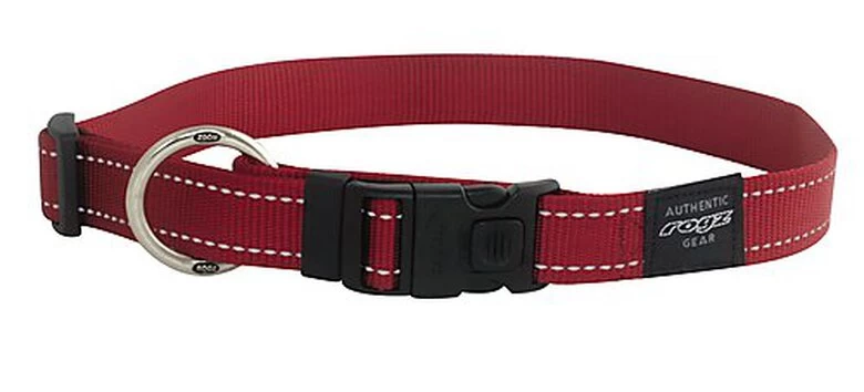 Rogz - Collier Utility Rouge Pour Chiens - 43/70x2,5cm 1 Rogz - Collier Utility Rouge Pour Chiens - 43/70x2,5cm